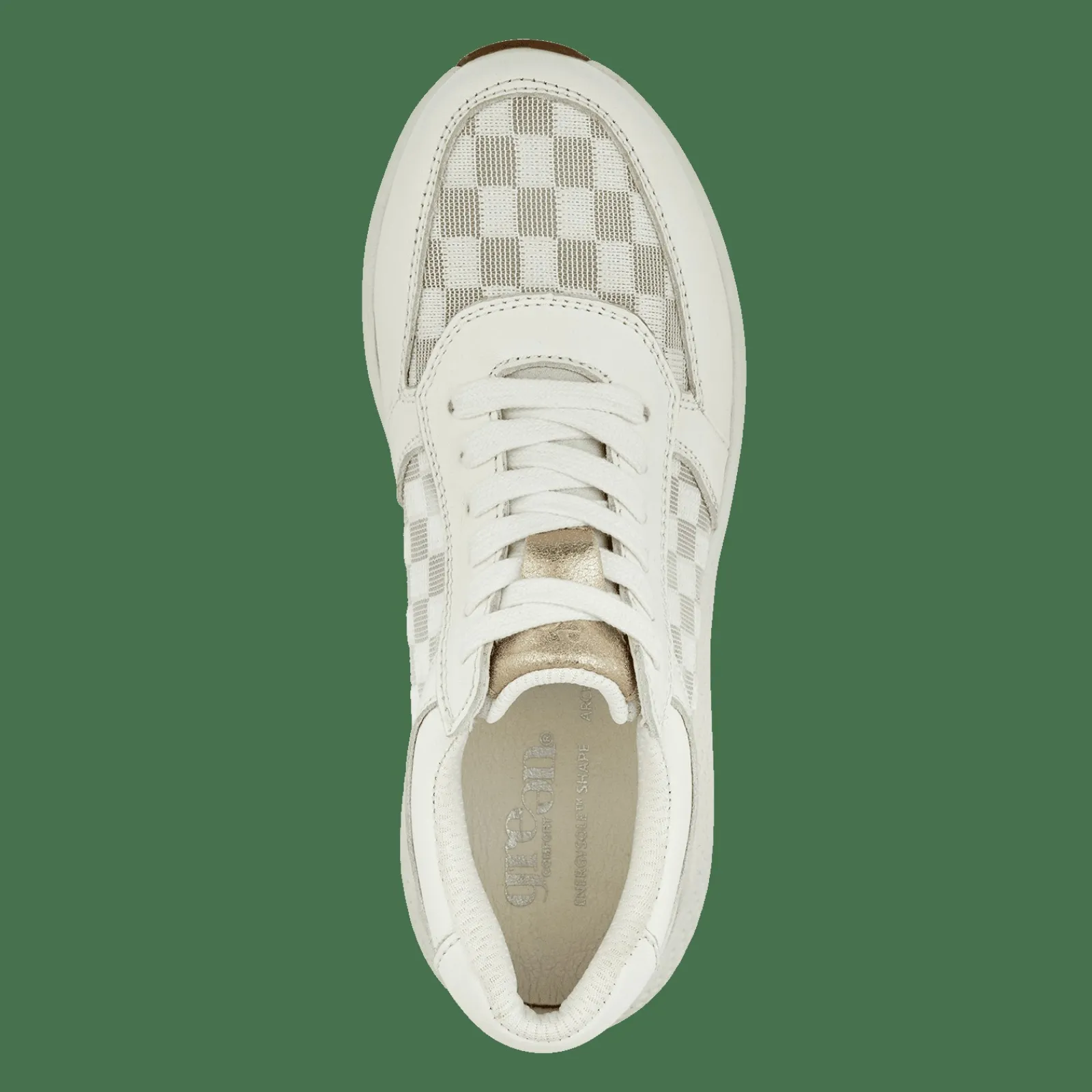 Lædersko>Green Comfort Dolphin Dixi - White