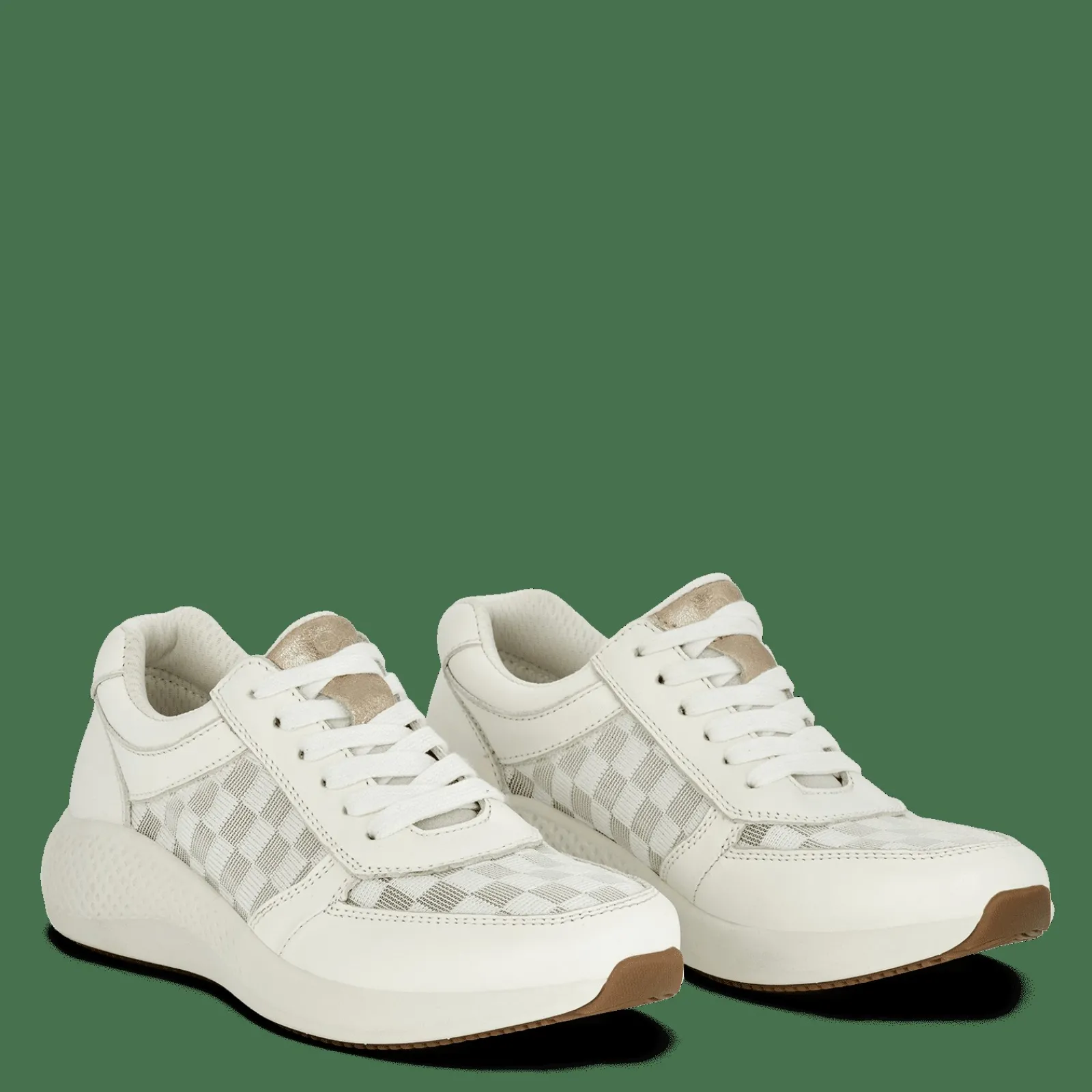 Lædersko>Green Comfort Dolphin Dixi - White