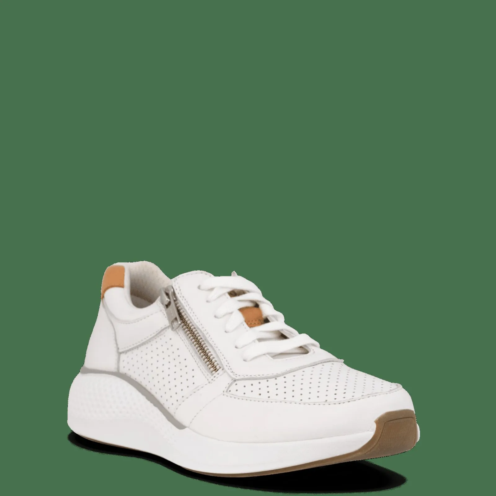 Sko Med Lynlås>Green Comfort Dolphin Dolly - White