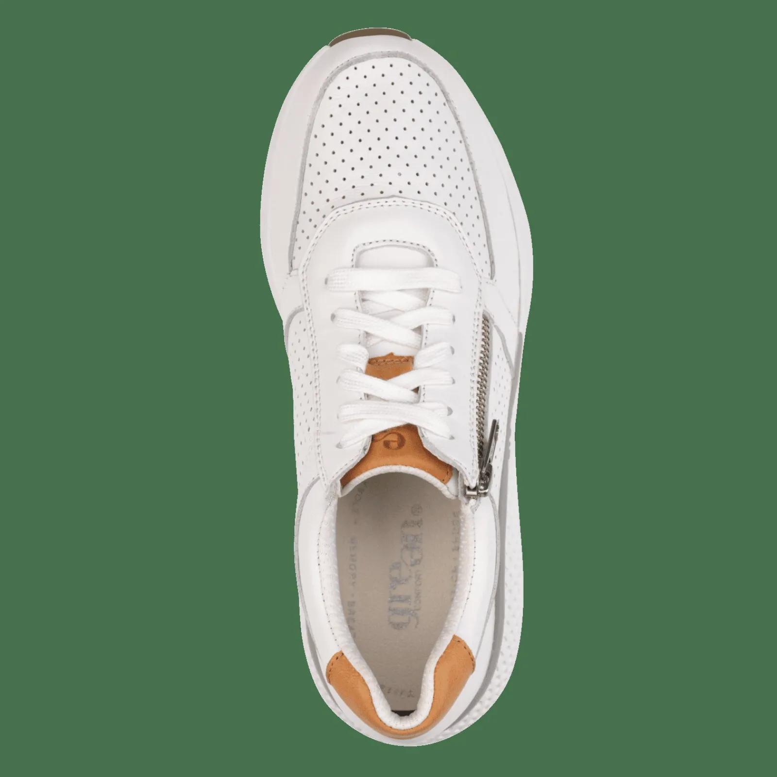 Sko Med Lynlås>Green Comfort Dolphin Dolly - White