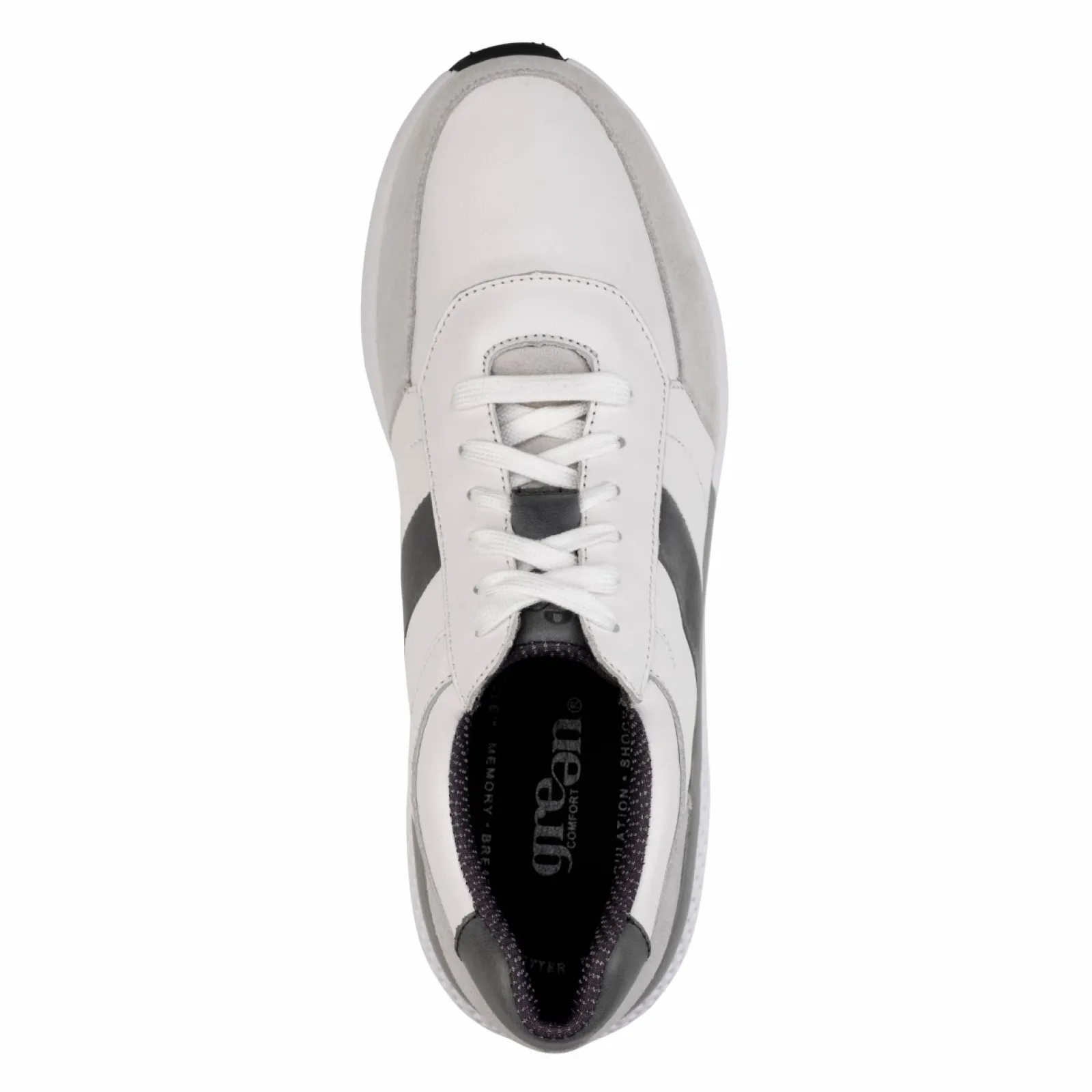 Snøresko>Green Comfort Dolphin Duran - White