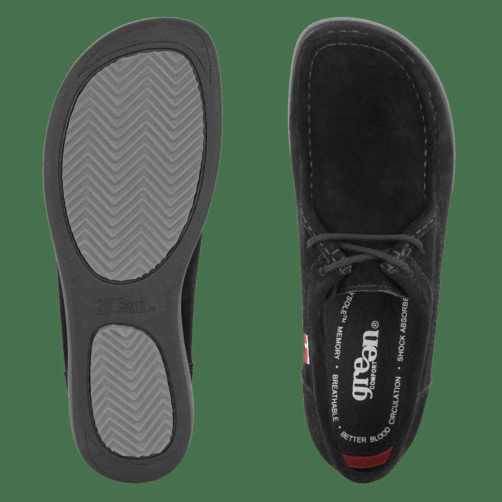 Lædersko>Green Comfort Happy Walking Haily - Sort