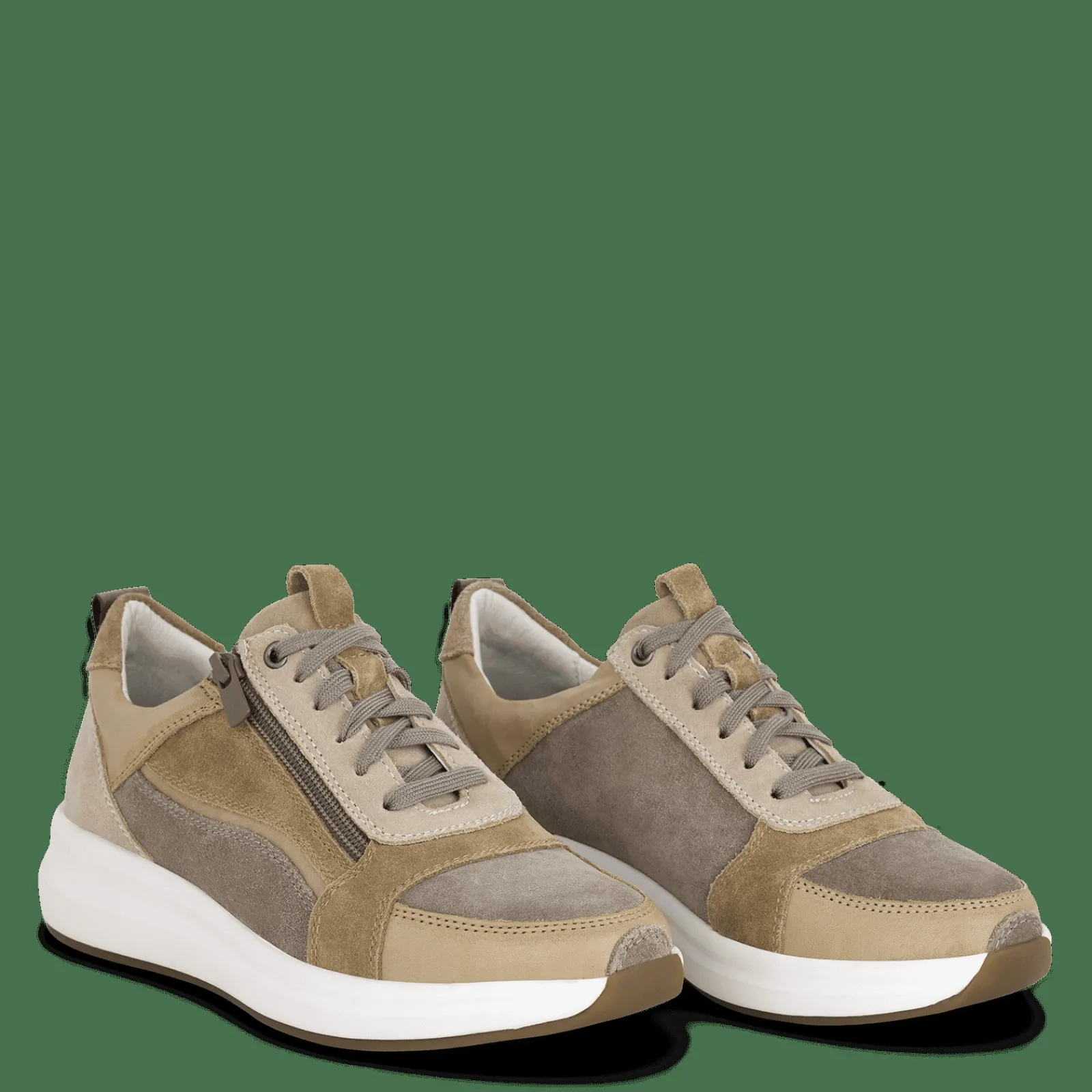 Snøresko>Green Comfort Ivy Isma - Stone