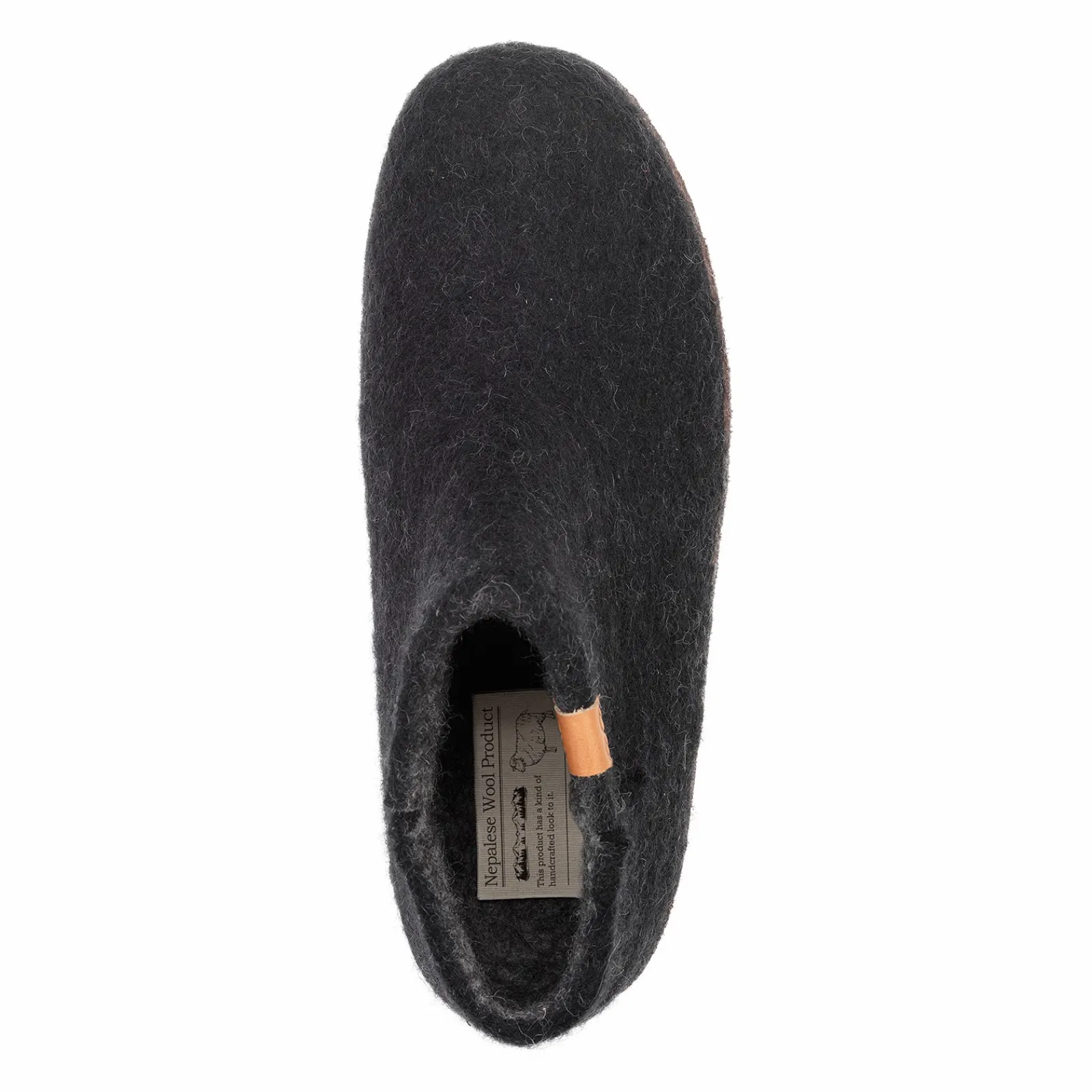 Hjemmesko Med Skindsål>Green Comfort Wool Everest - Sort