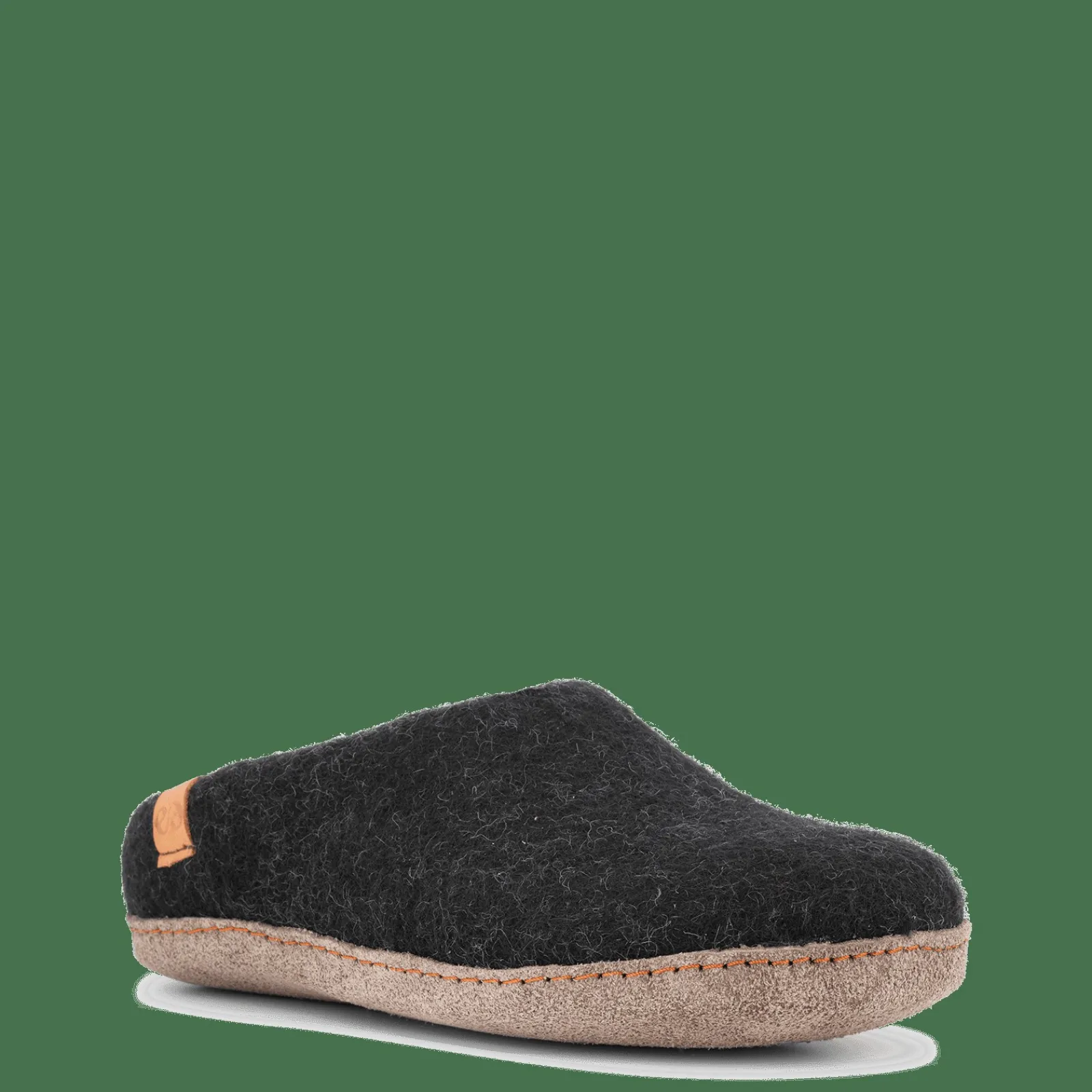 Hjemmesko Med Skindsål>Green Comfort Wool Makalu - Sort