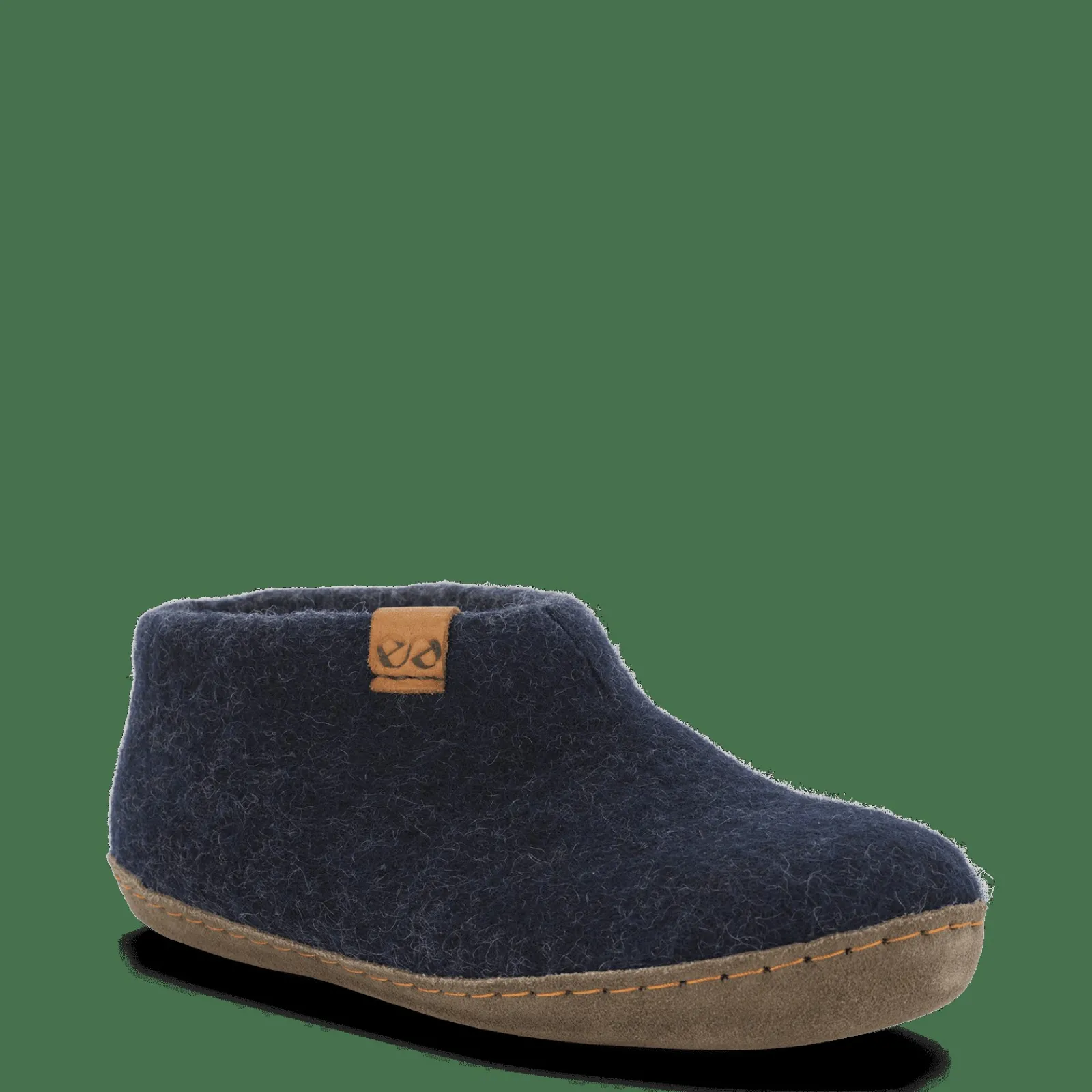 Hjemmesko Med Skindsål>Green Comfort Wool Mera - Marine Blue