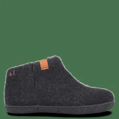 Hjemmesko Med Gummisål>Green Comfort Wool Nepal - Sort