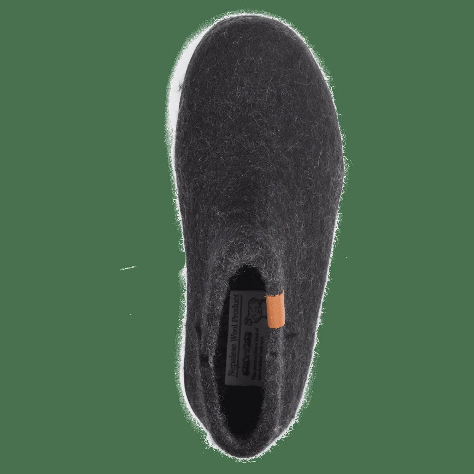 Hjemmesko Med Gummisål>Green Comfort Wool Nepal - Sort