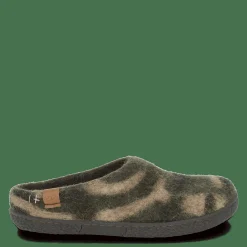Hjemmesko Med Gummisål>Green Comfort Wool Tibet - Mix Olive